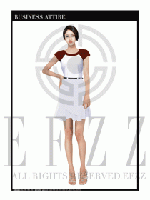 女職業裝夏裝連衣裙設計392