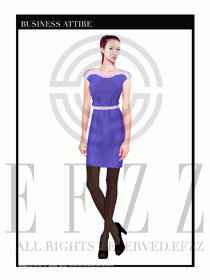 女職業(yè)裝夏裝連衣裙設(shè)計(jì)403