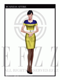 女職業裝夏裝連衣裙設計409