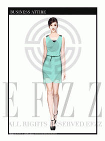 女職業裝夏裝連衣裙設計417