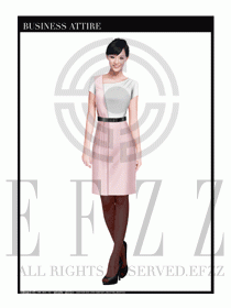 女職業裝夏裝連衣裙設計414