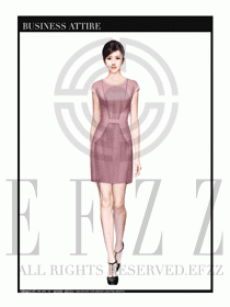 女職業裝夏裝連衣裙設計401