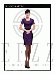 女職業裝夏裝連衣裙設計407