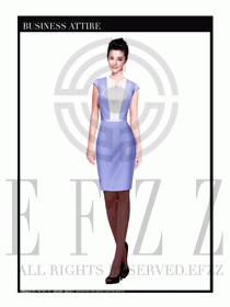 女職業裝夏裝連衣裙設計413