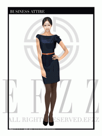 女職業裝夏裝連衣裙設計418