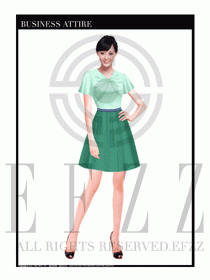 女職業(yè)裝夏裝連衣裙設計440