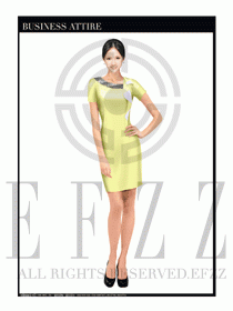 女職業裝夏裝連衣裙設計423