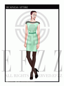 女職業裝夏裝連衣裙設計430