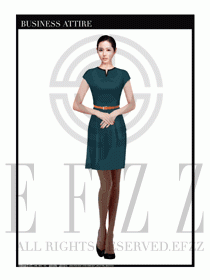 女職業裝夏裝連衣裙設計433