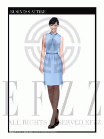 女職業(yè)裝夏裝連衣裙設(shè)計441