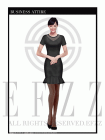 專賣店營業(yè)員職業(yè)裝設計圖1320