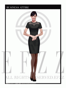 專賣店營業員職業裝設計圖1319