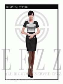 專賣店營業員職業裝設計圖1315