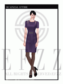 專賣店營業員職業裝設計圖1324