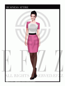 專賣店營業員職業裝設計圖1329