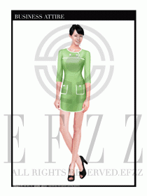 專賣店營業員職業裝設計圖1336