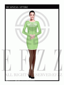 專賣店營業員職業裝設計圖1339