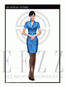 專賣店營業員職業裝設計圖1345