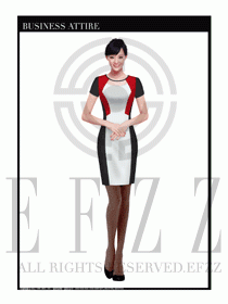 專賣店營業員職業裝設計圖1332