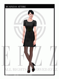 專賣店營業員職業裝設計圖1340