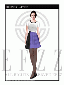 專賣店營業(yè)員職業(yè)裝設計圖1344