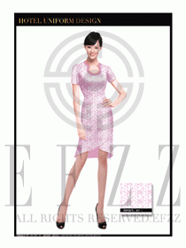 按摩技師美容師職業(yè)制服1237