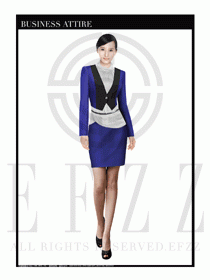 女時尚OL職業(yè)裝設計圖1036