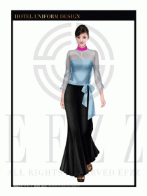 酒店中餐廳迎賓制服設(shè)計(jì)圖695