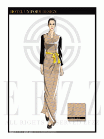 酒店中餐廳迎賓制服設(shè)計(jì)圖720