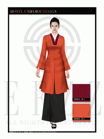 酒店中餐廳迎賓制服設(shè)計(jì)圖724