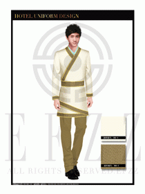 酒店中餐廳迎賓制服設計圖725