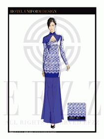酒店中餐廳迎賓制服設計圖739