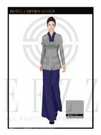 酒店中餐服務員制服設計1678