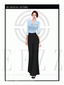 酒店西餐服務員制服設計1045