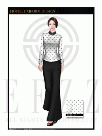 酒店西餐服務員制服設計1051