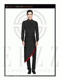 酒店西餐服務(wù)員制服設(shè)計1047