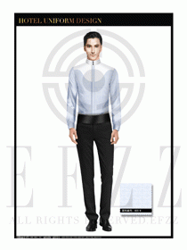酒店西餐服務員制服設計1064