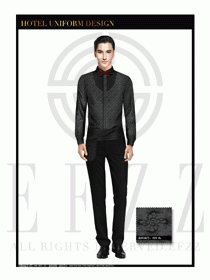 酒店西餐服務(wù)員制服設(shè)計1065