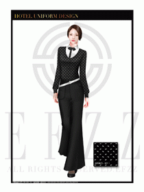 酒店西餐服務員制服設計1070
