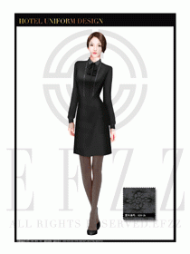 酒店西餐服務員制服設計1074