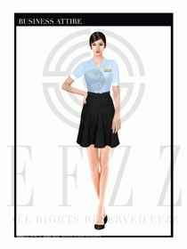 酒店西餐服務員制服設計1076