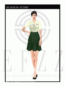 酒店西餐服務員制服設計1077