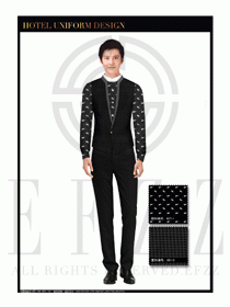 酒店西餐服務員制服設計1081