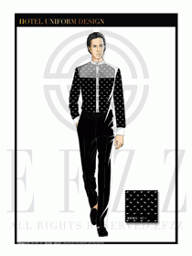酒店西餐服務(wù)員制服設(shè)計1092