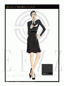 酒店西餐服務(wù)員制服設(shè)計1095