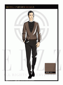 酒店西餐服務員制服設計1103
