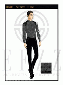 酒店西餐服務員制服設計1108