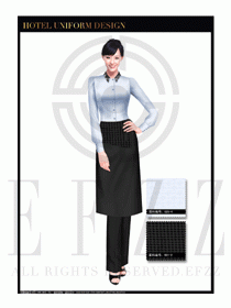 酒店西餐服務員制服設計1123