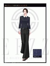 酒店西餐服務員制服設計1122