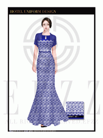 水療SPA咨客迎賓制服設計圖376